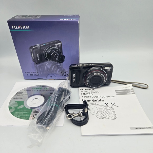 Fujifilm Other - Fujifilm Digital Camera FinePix T310 Black 14MP 10x Optical Zoom + Accessories